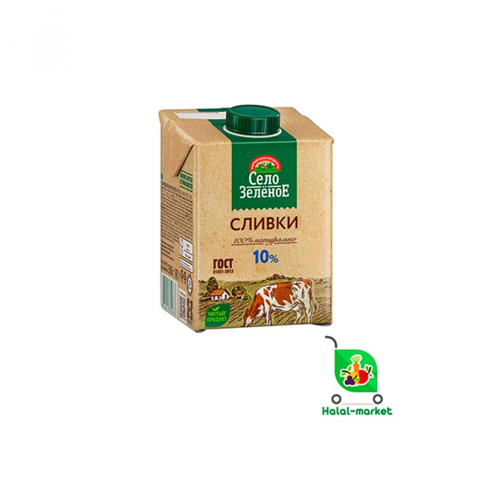 Сливки СЕЛО ЗЕЛЁНОЕ 33% 500мл