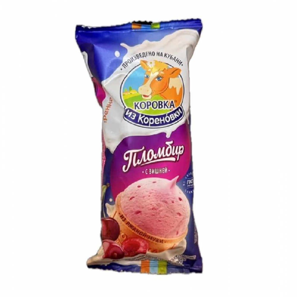 Sutli muzqaymoq KOROVKA PLOMBIR O'rik 100gr