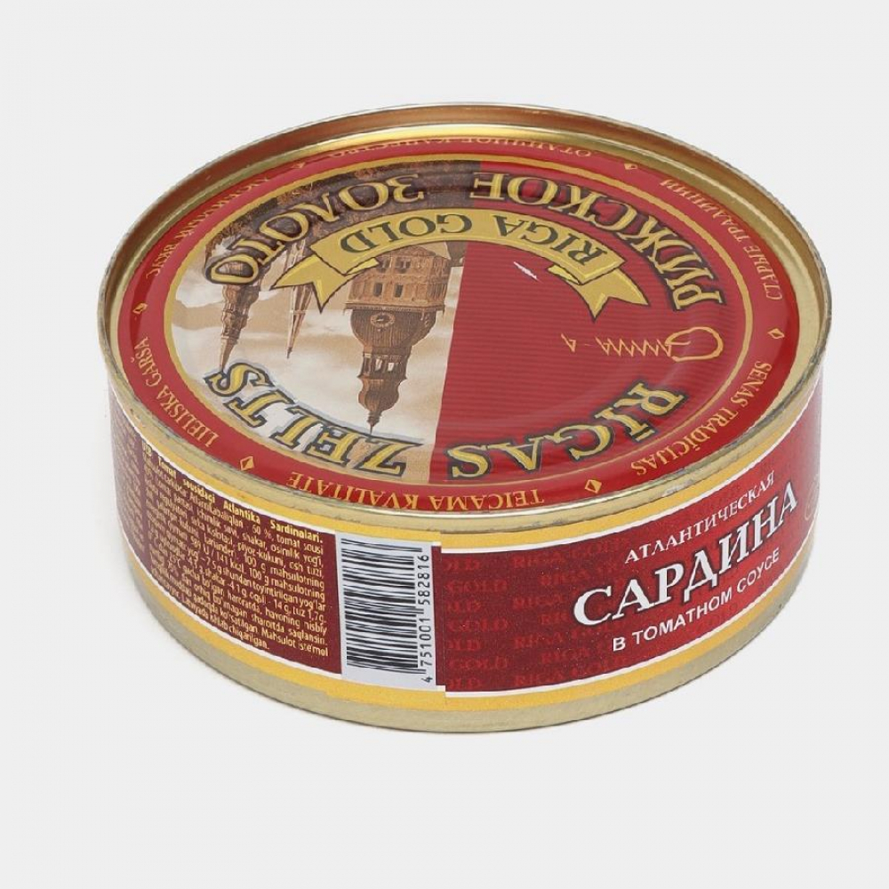 Томатдаги сардина RIGA GOLD 240гр