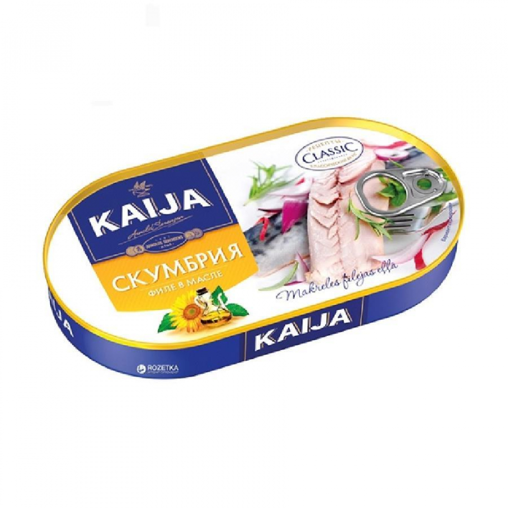KAIJA 170гр'lik yog'dagi skumbriya