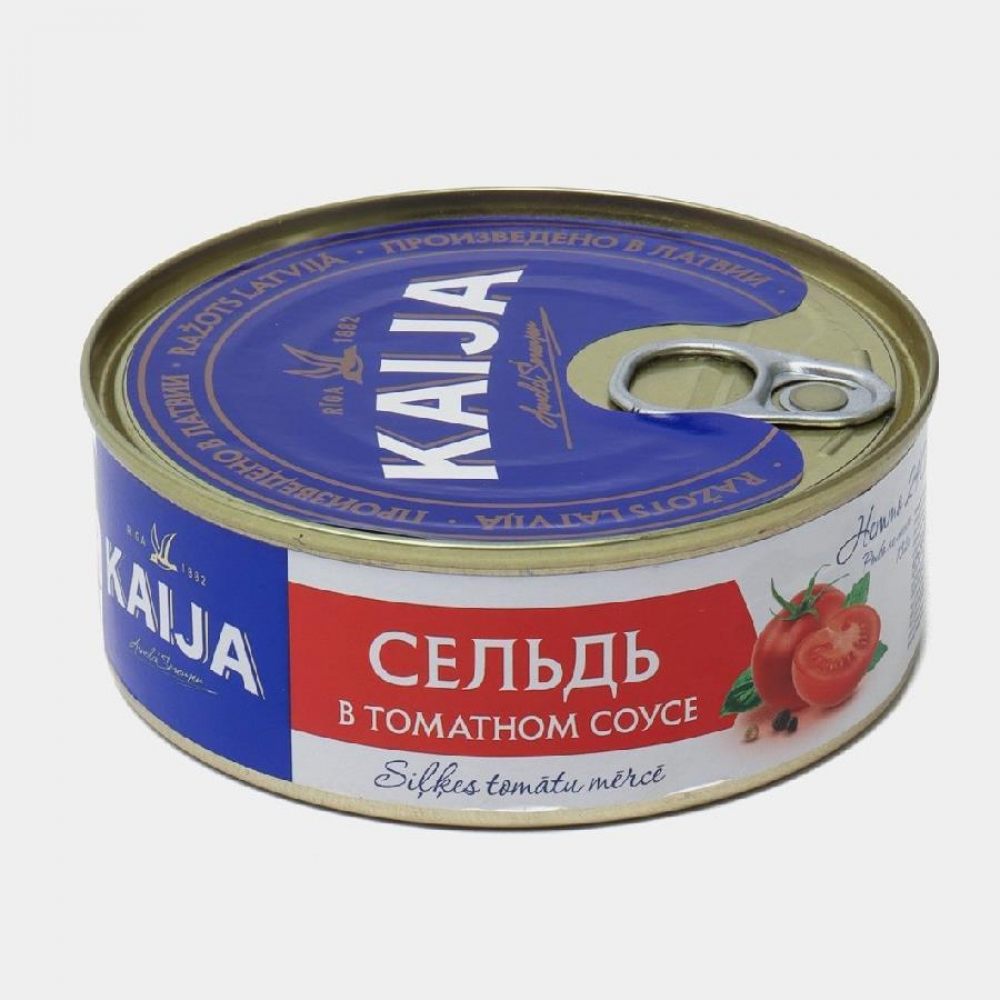Сельдь KAIJA в томатном соусе (ключ) 240гр
