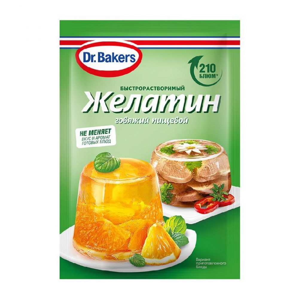 Dr.Bakers Желатин пищевой говяжий 20гр