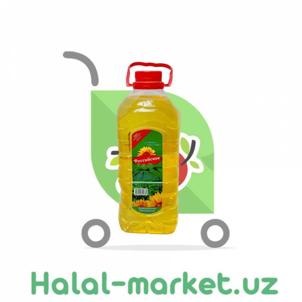 Масло подсолнечное РОССИЙСКОЕ 4,8л