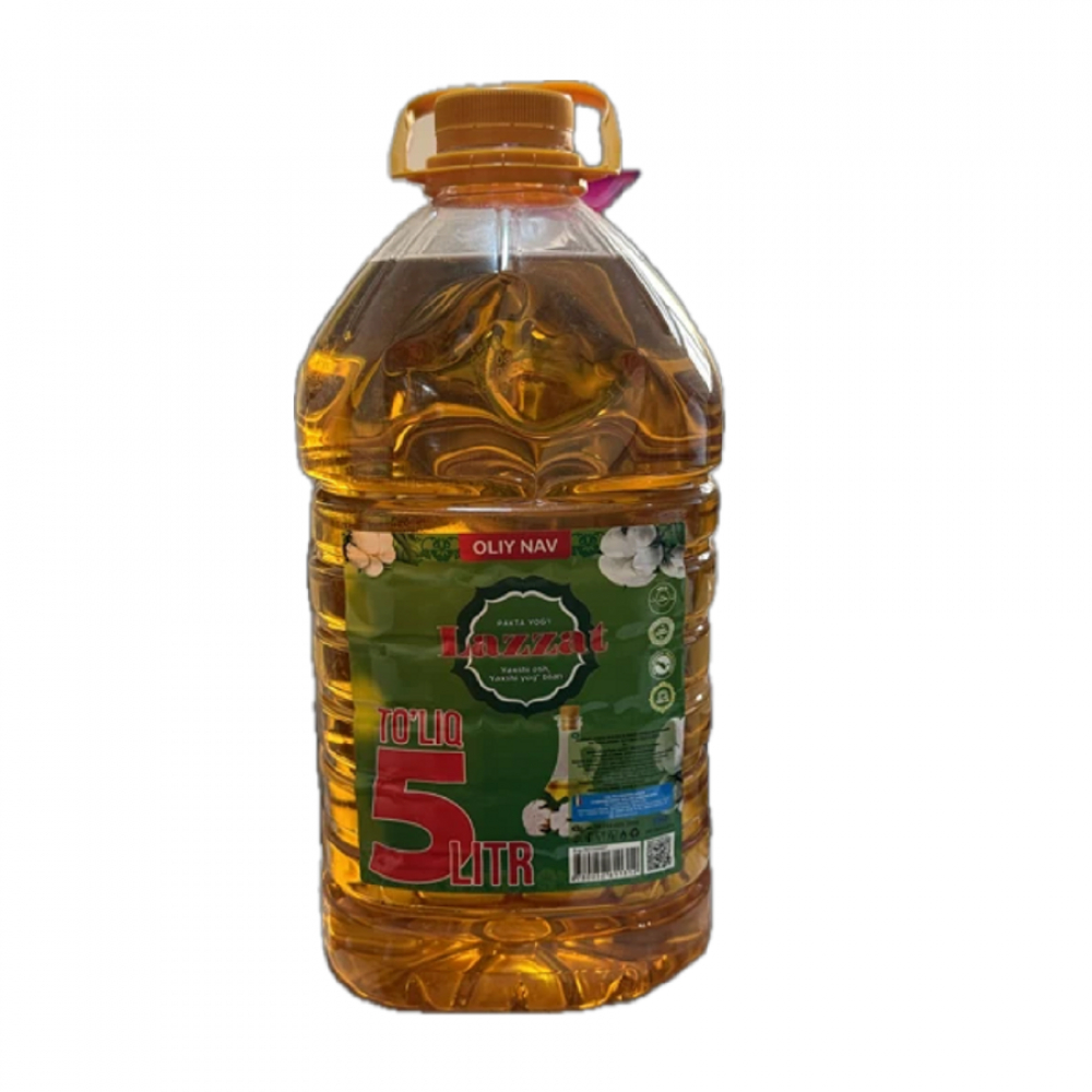 Масло хлопковое LAZZAT 5л