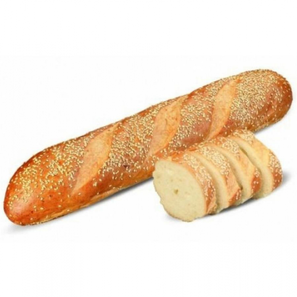 Батон-багет белый с кунжутом ССБ