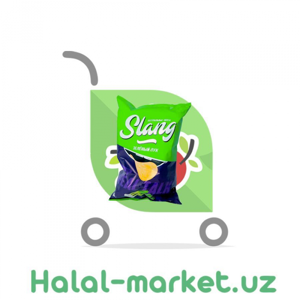 Чипсы SLANG Зеленый Лук 70гр