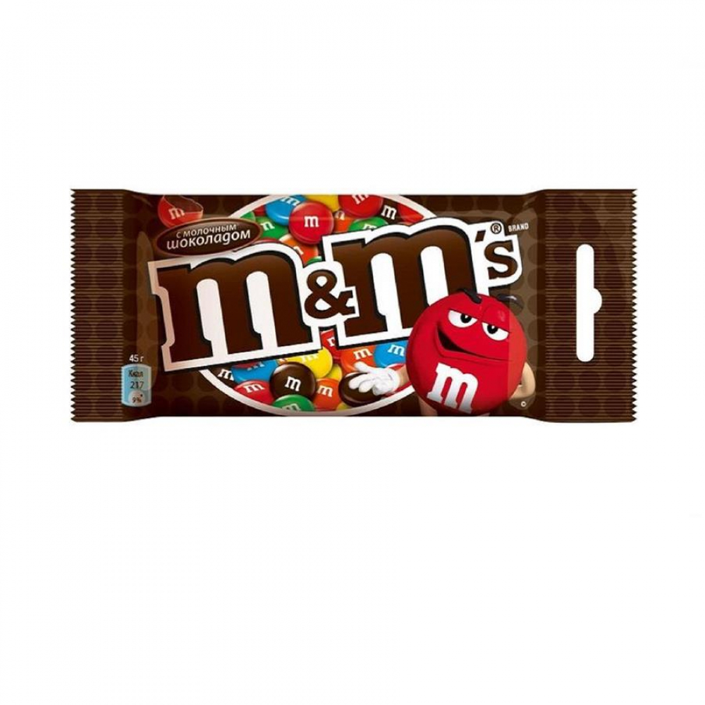 Драже M*Ms Молочным шоколадный 45гр