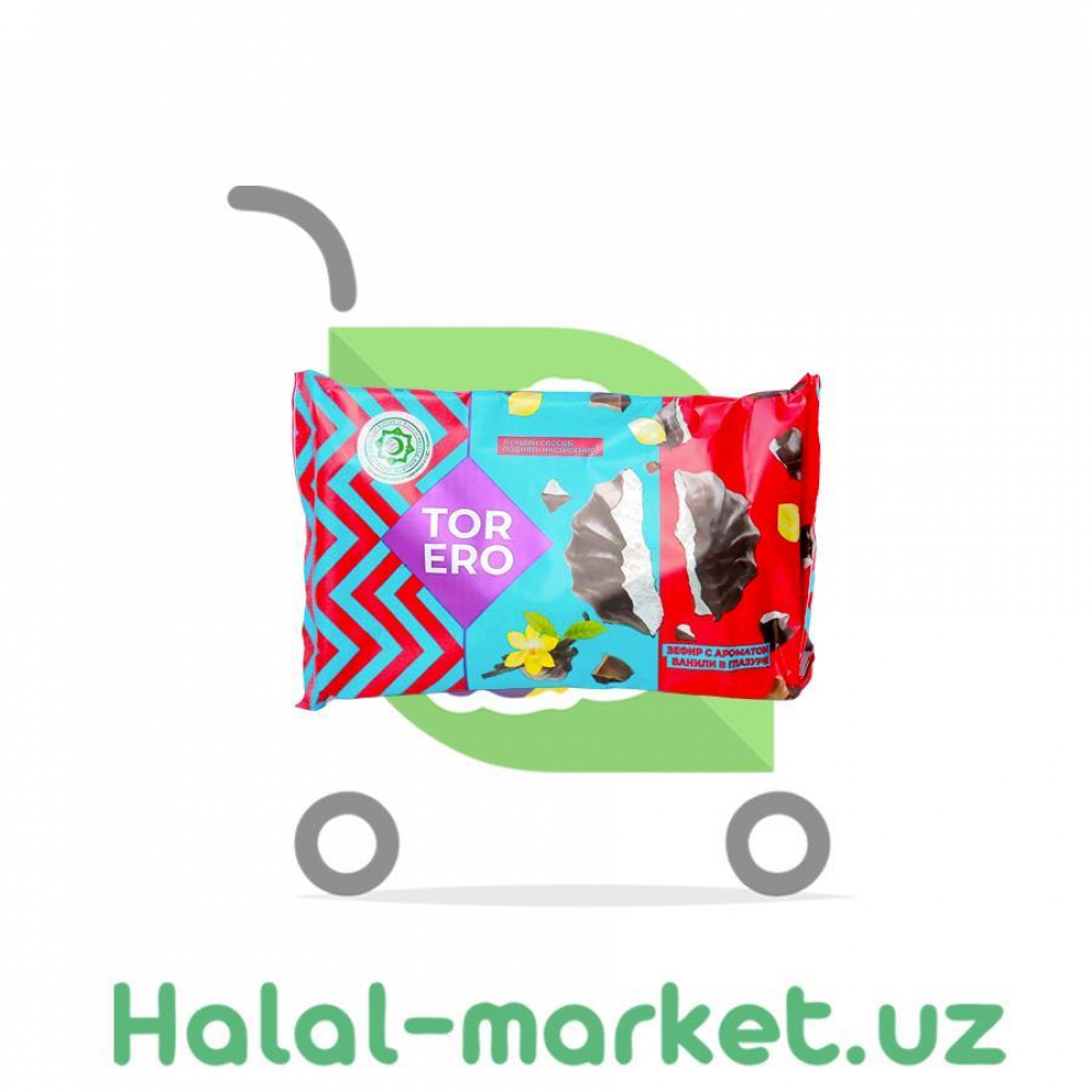 Зефир TORERO с ароматом Ванили в Глазури 160гр