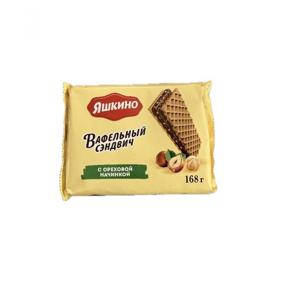 Вафельные сэндвич ЯШКИНО с какао 168гр