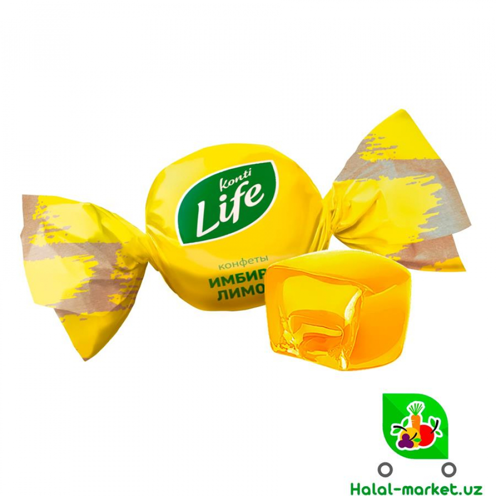 Карамель KONTI LIFE Имбирь,Лимон (вес)