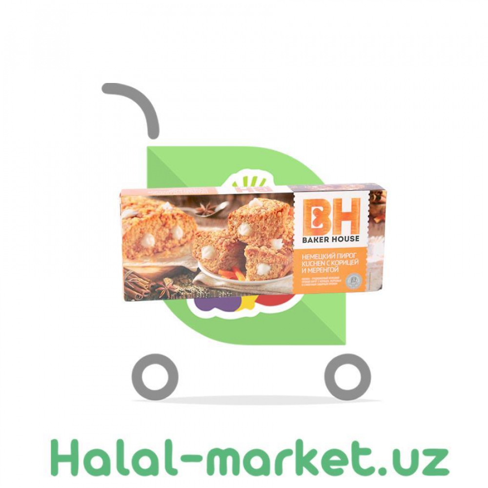Пирог Немецкий KUCHEN BAKER HOUSE с Корицей и Меренгой 350гр