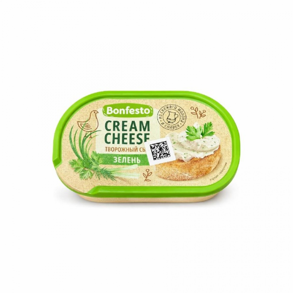 Cream Cheese BONFESTO зелень 140гр