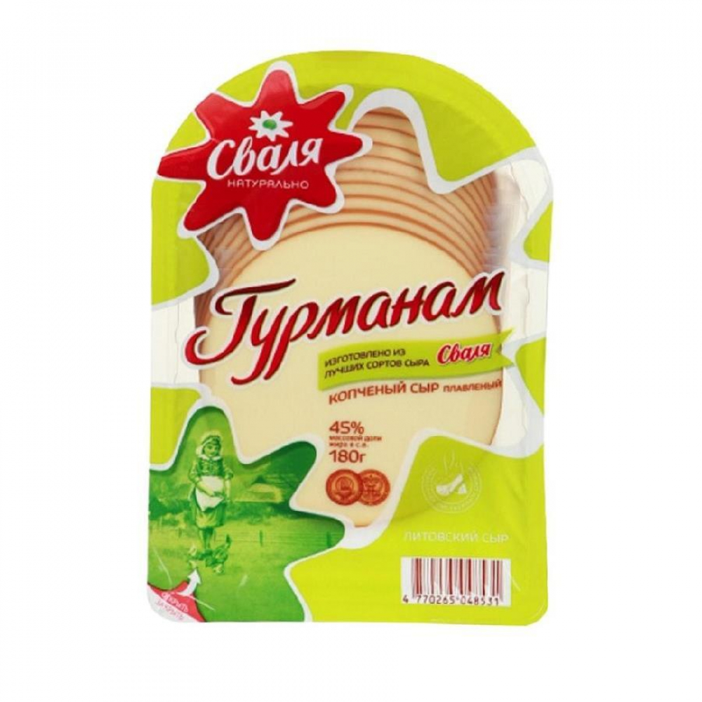 Сыр Гурманам Сваля нарезка 180гр