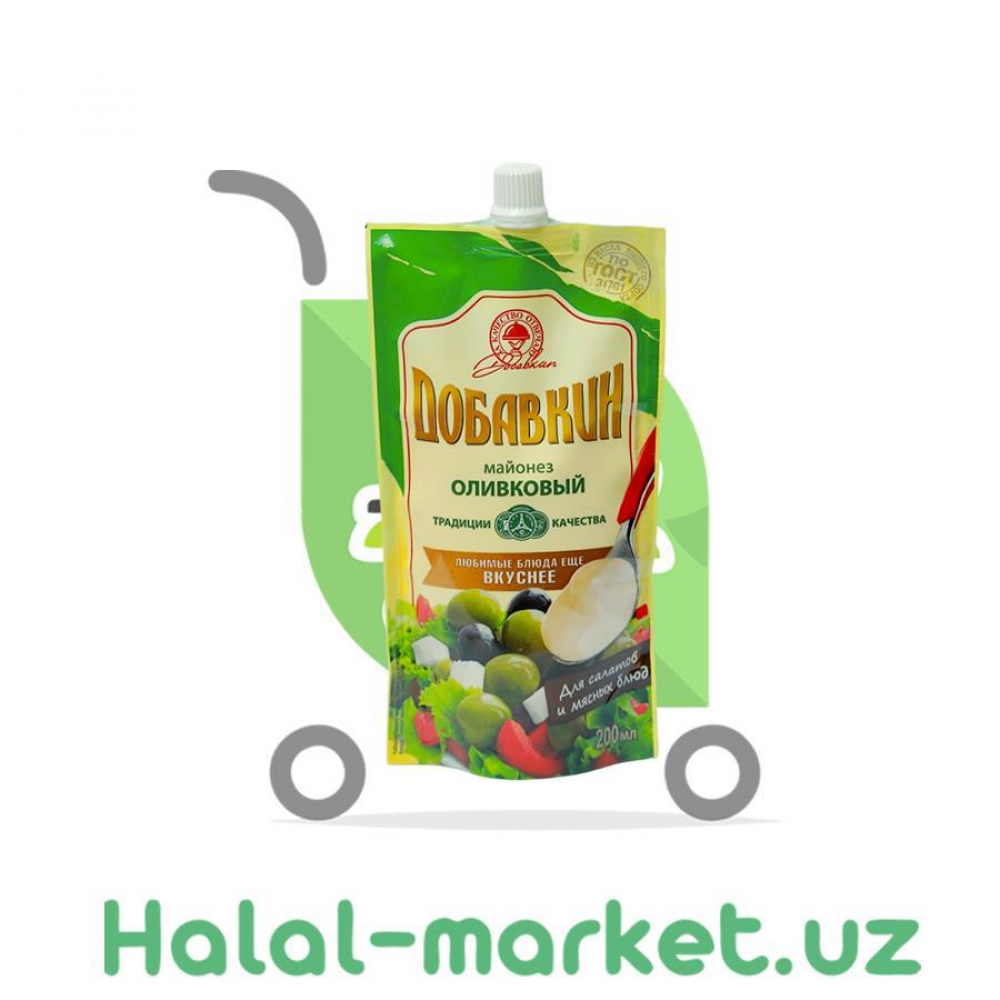 Майонез СЛОБОДА ДОБАВКИН ОЛИВКОВЫЙ 50,5% 200мл