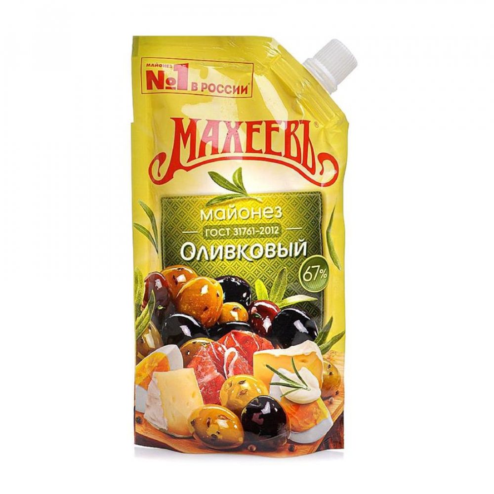 Майонез МАХЕЕВЬ ОЛИВКОВЫЙ 200мл М/у