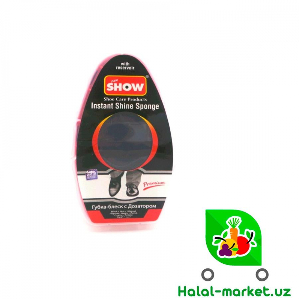 Губка для обуви Show с дозатором черный (уп)