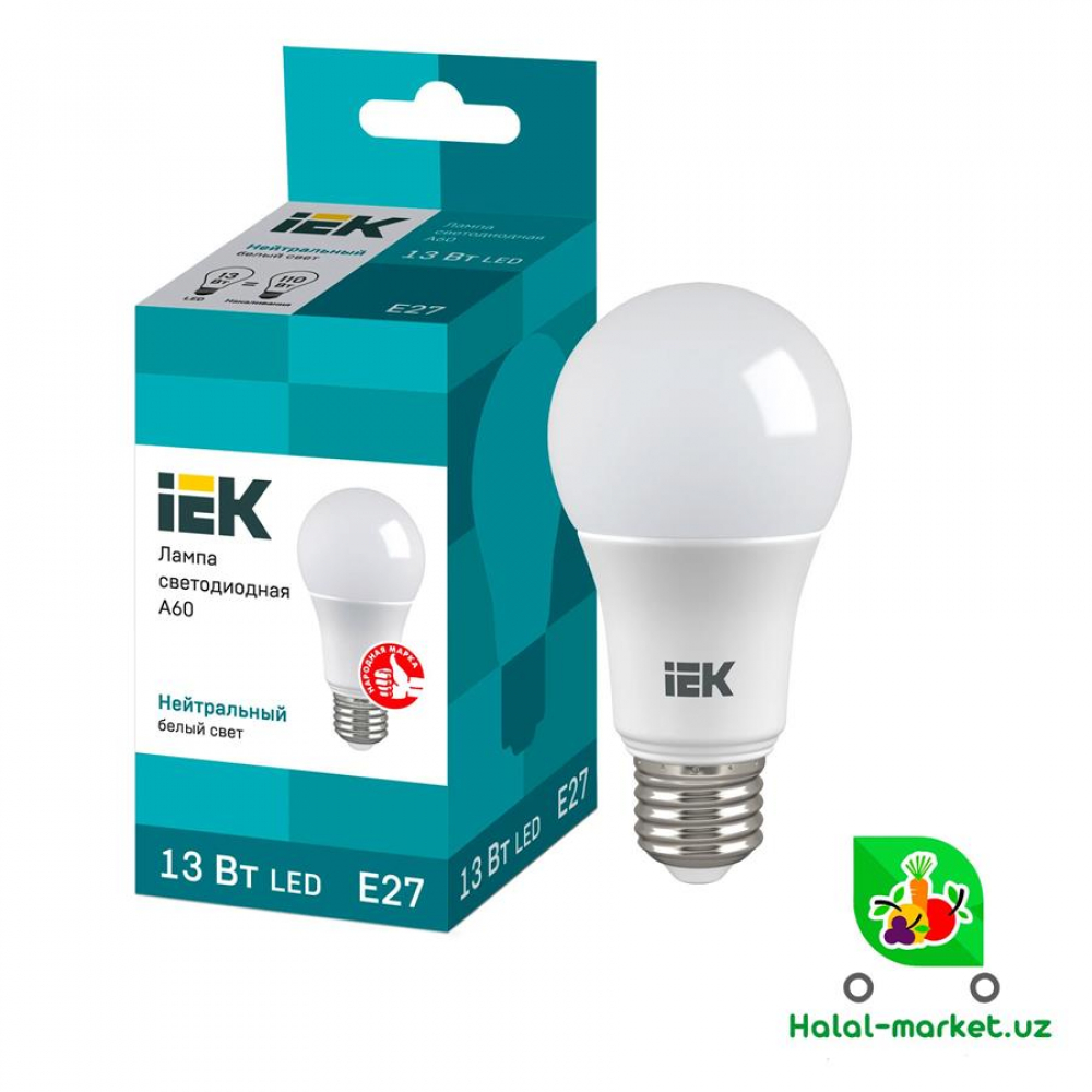 Лампочка IEK Econom A60 13Вт 1шт