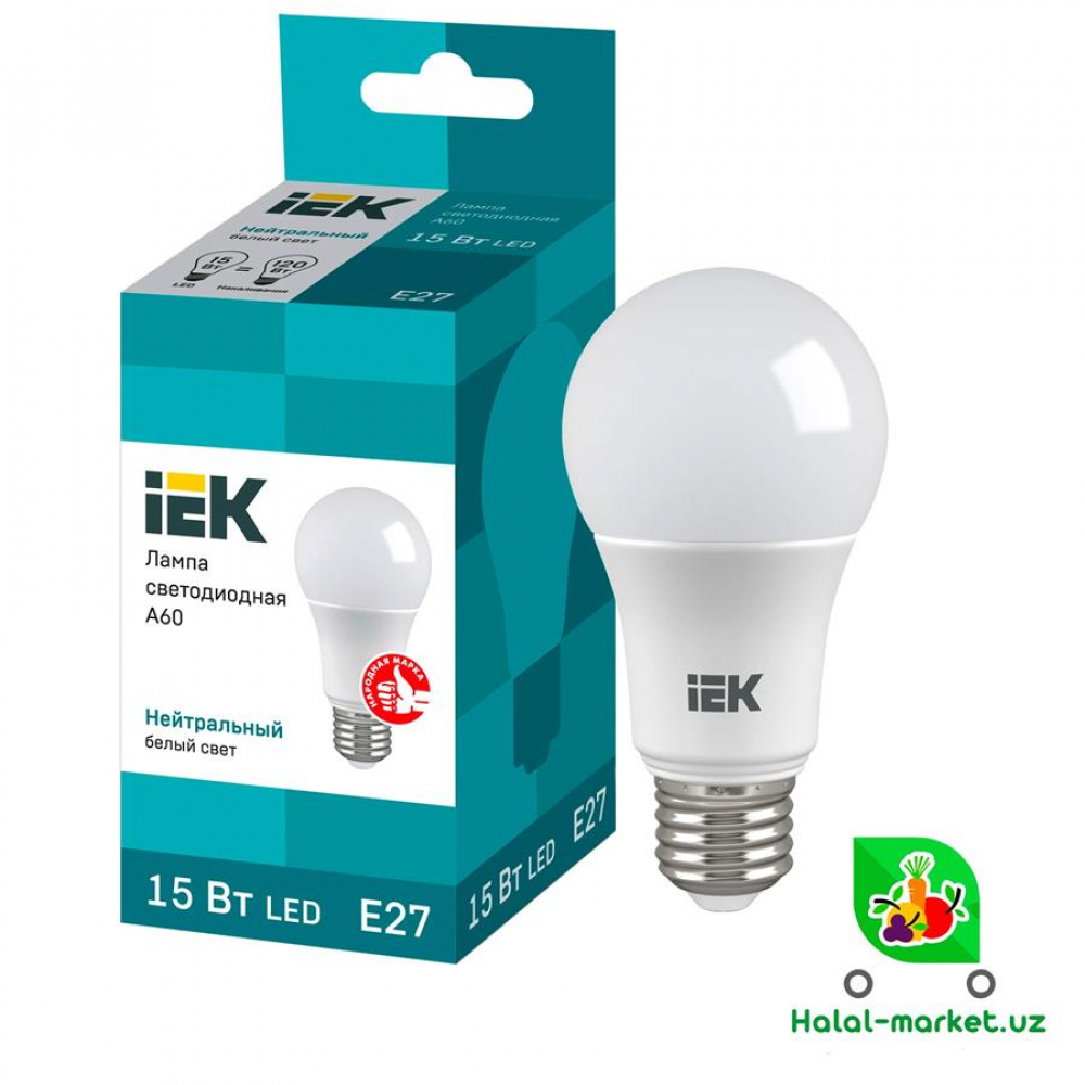 Лампочка IEK Econom A60 15Вт 1шт