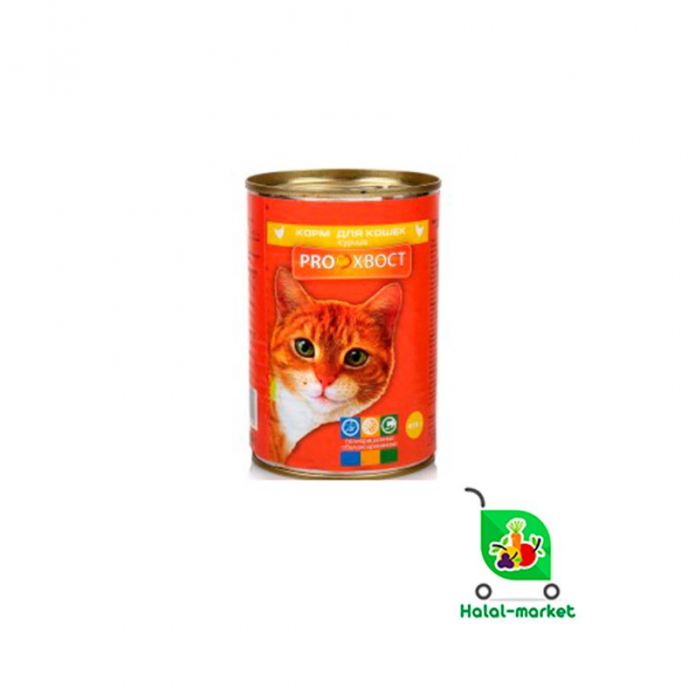 PROХВОСТ Корм для Кошек ж/б 415гр
