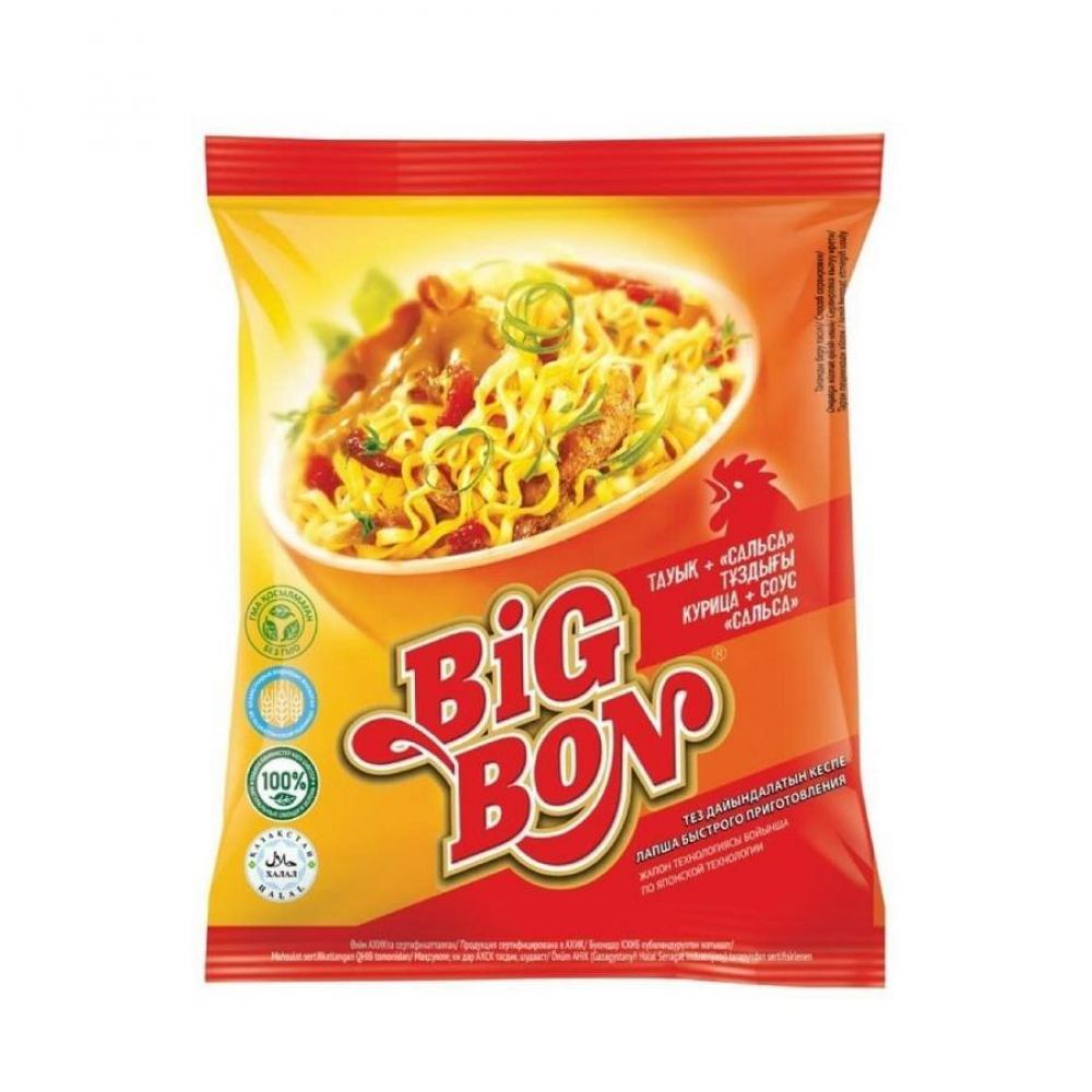 Лапша BIG BON Курица 75гр М/у