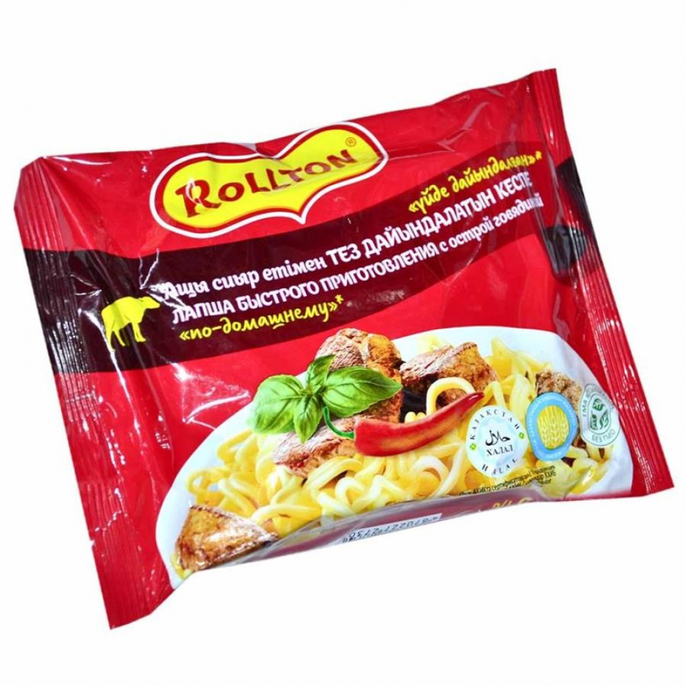 Лапша ROLLTON Говядина острая 85гр М/у