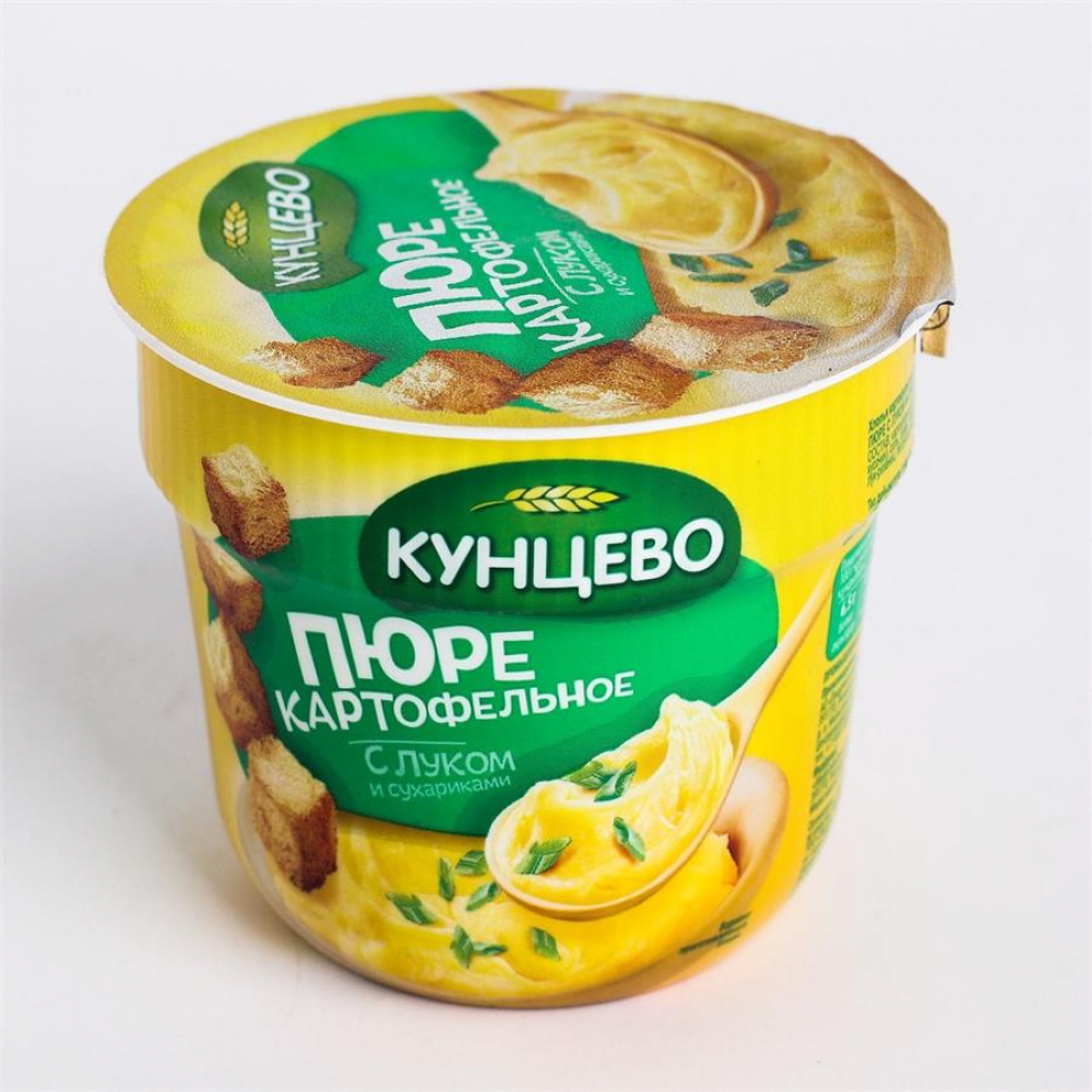 Пюре kartoshkali Kuntsevo piyoz va krutonlar bilan 40gr