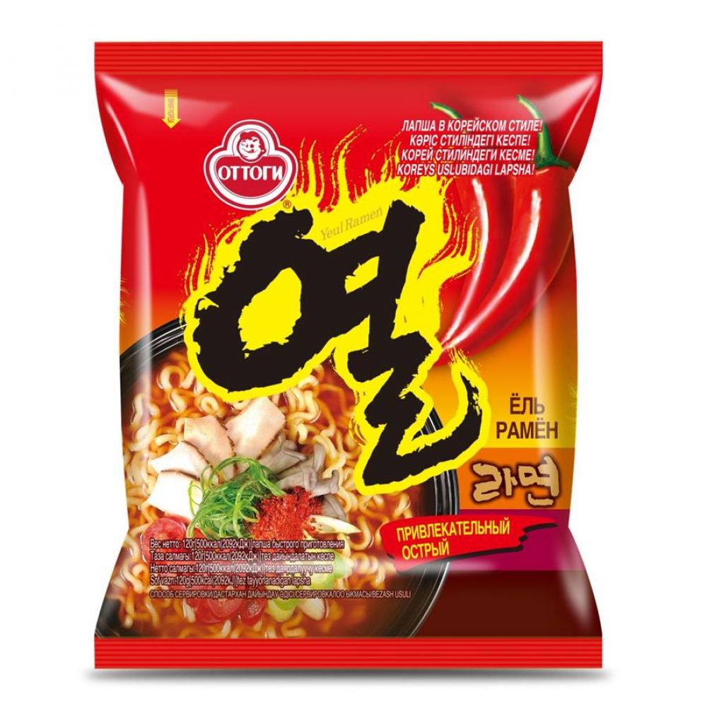 Корейский РОЛТОН Ель Рамен 120г