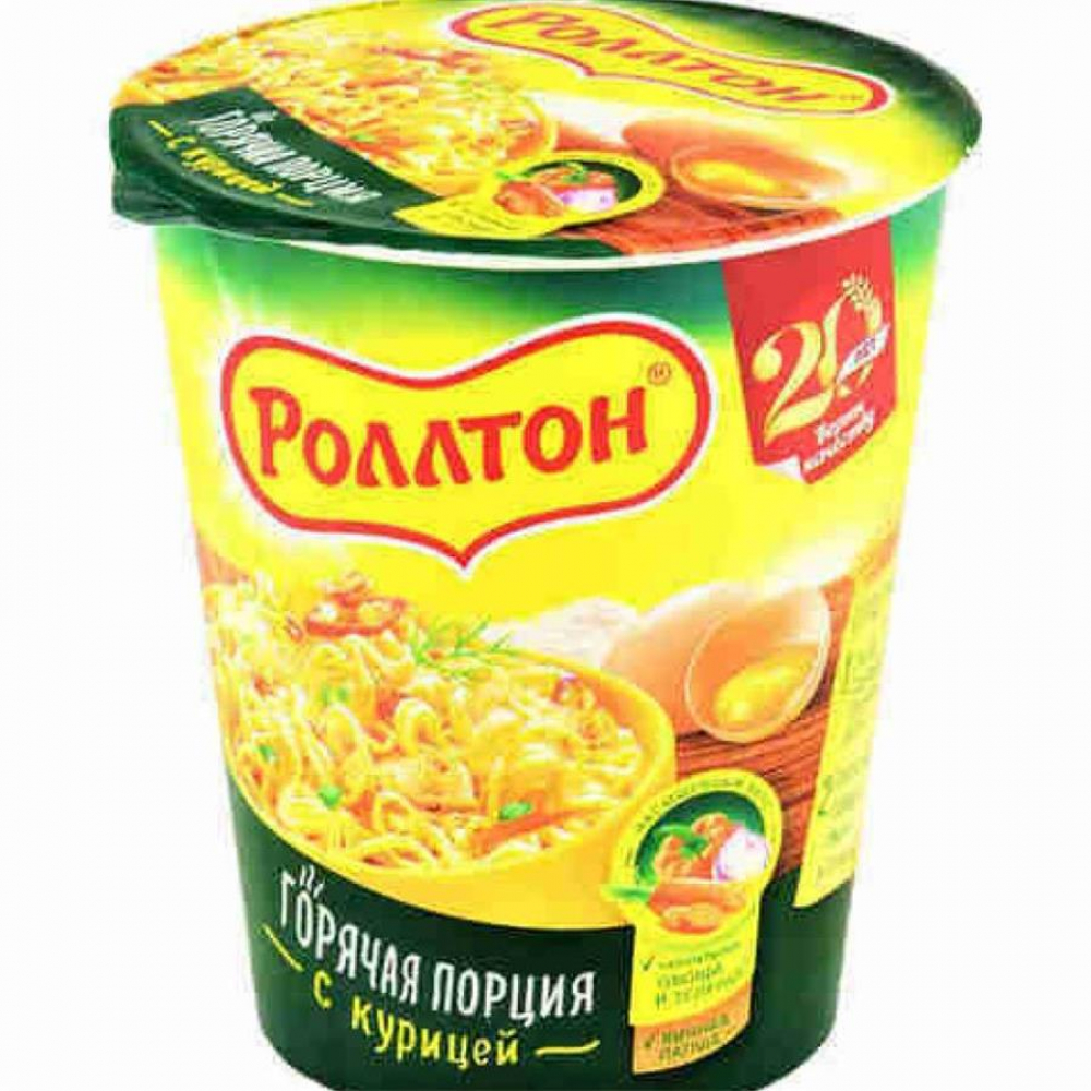 Лапша РОЛЛТОН с курицей (стакан) 70гр