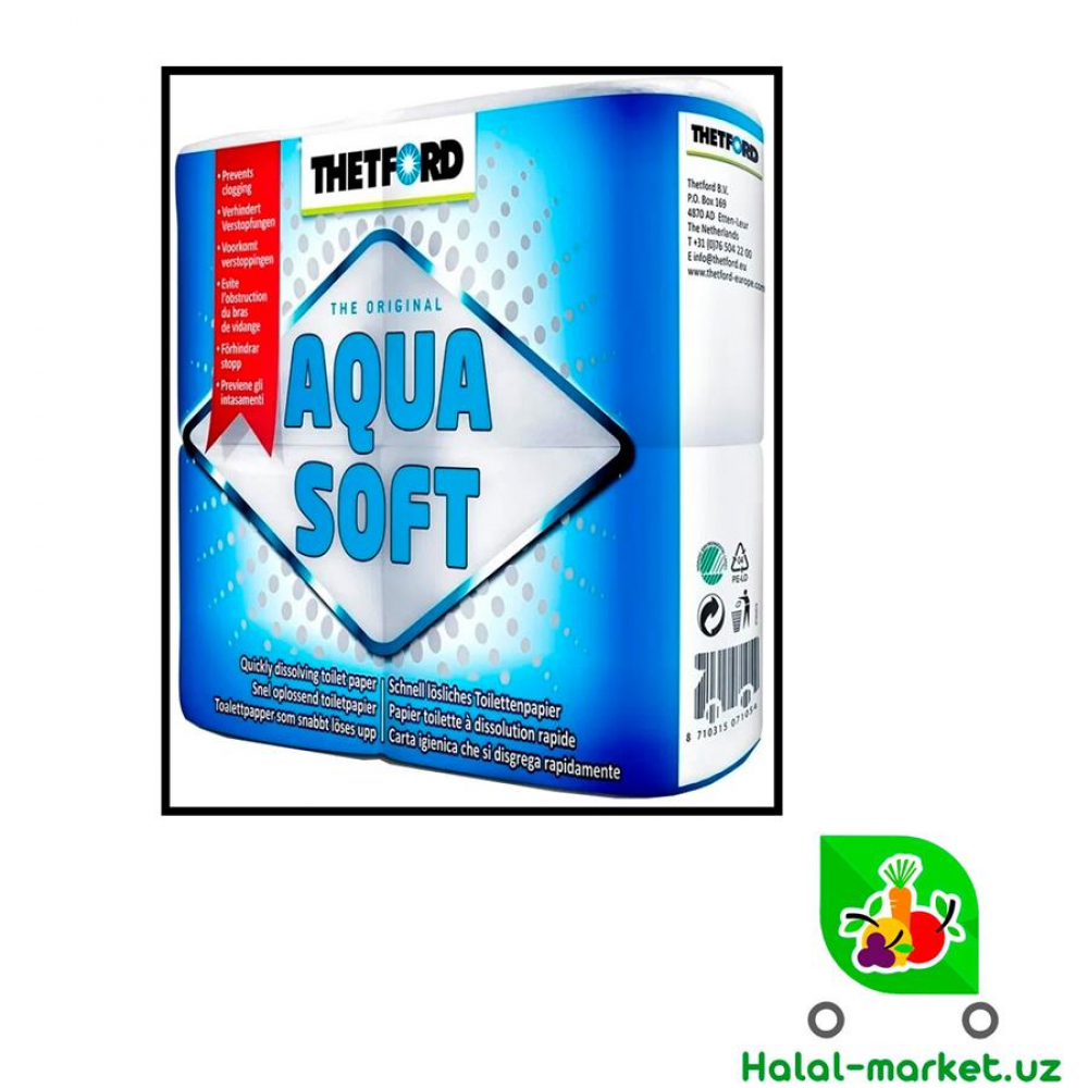 Туалетная бумага AQUA SOFT 6шт