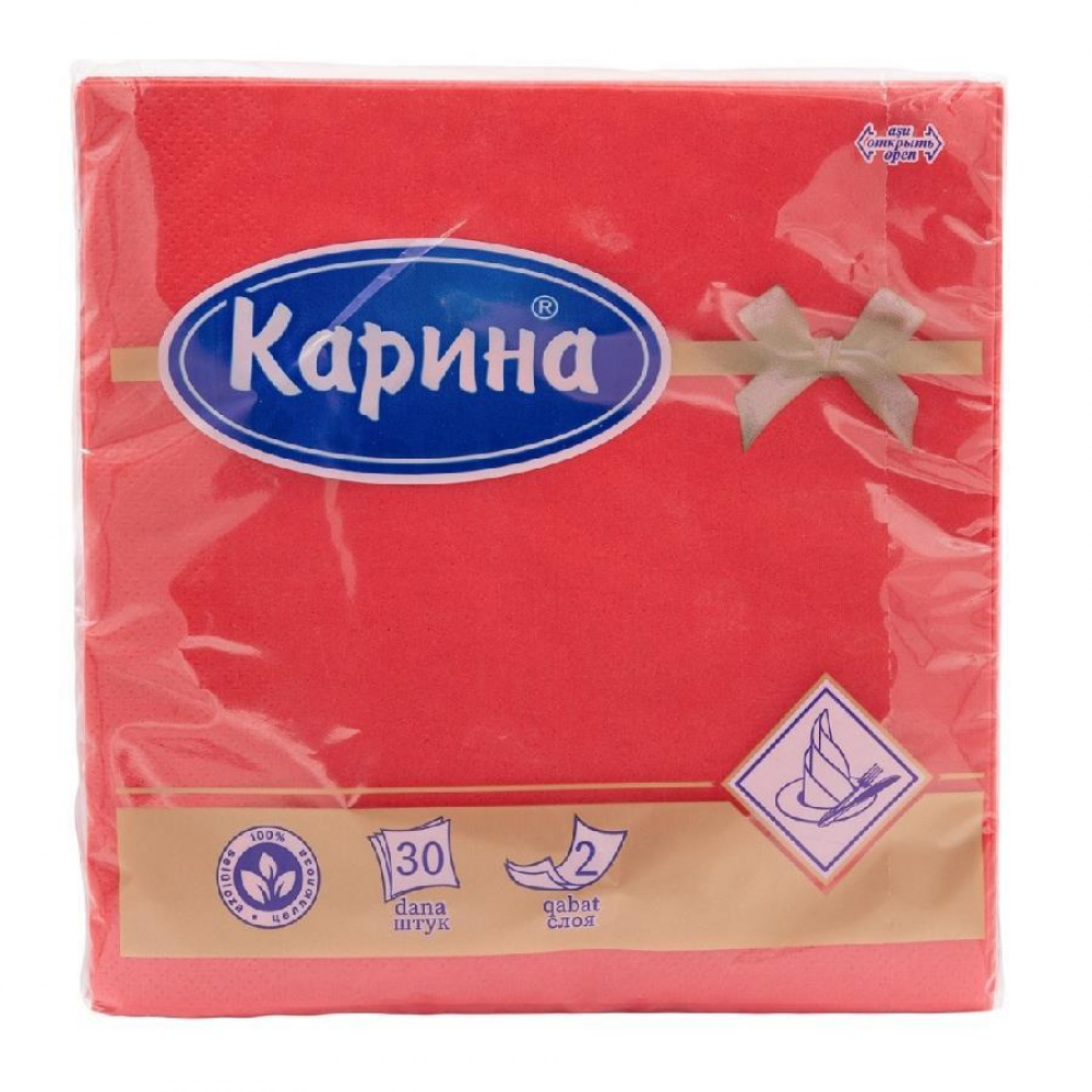 Салфетки бумажная КАРИНА 2х слой 2шт