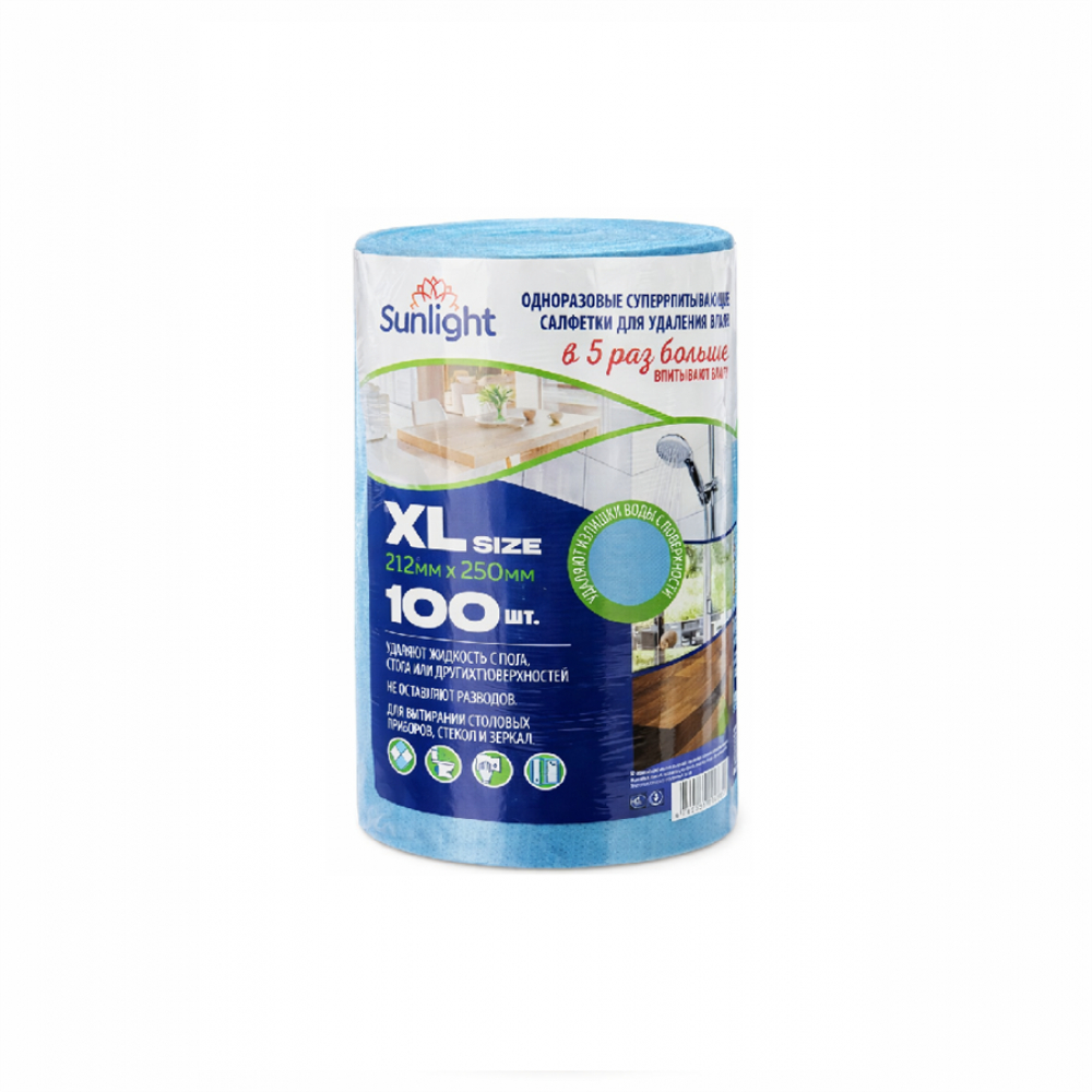 Салфетки SUNLIGHT 100шт