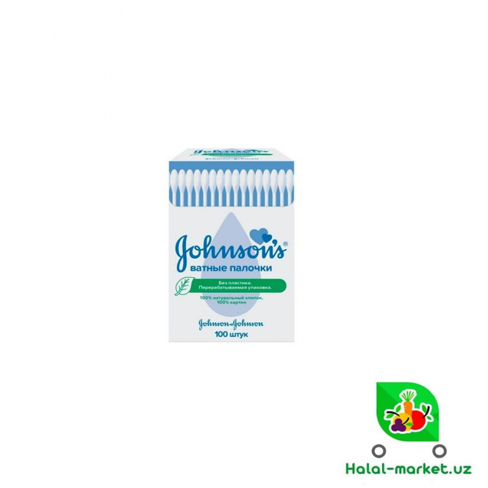 Ватные палочки JOHNSONS 100шт