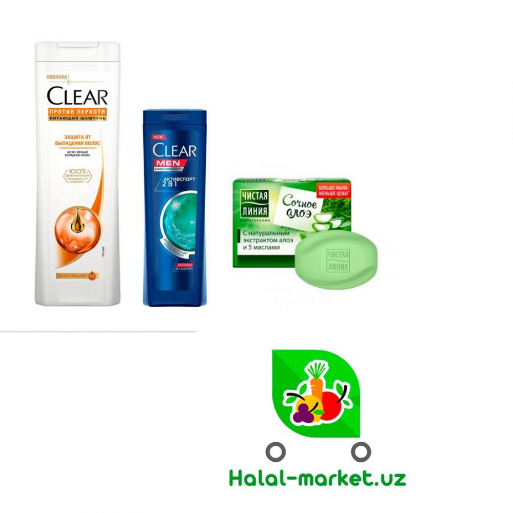 Набор CLEAR 400мл & ЧИСТАЯ ЛИНИЯ мыло (уп)