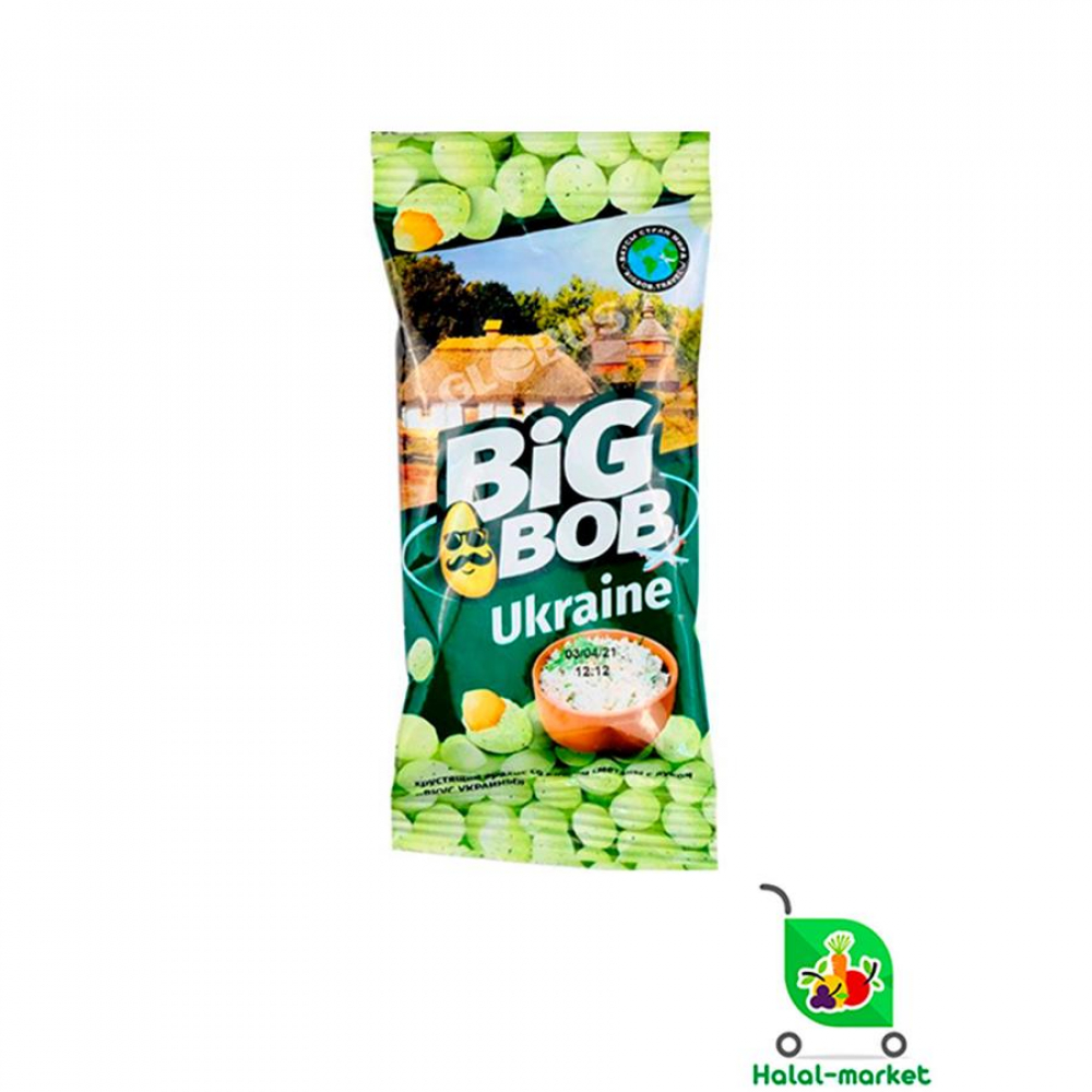 Арахис BIG BOB Сметана с луком Украина 50гр