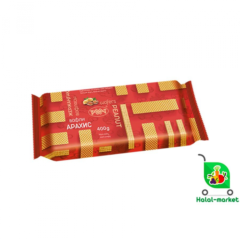 Вафли РАХАТ Арахис 400гр