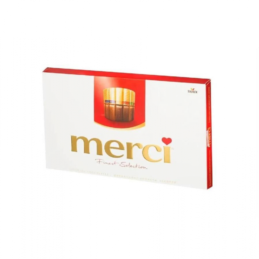 Шоколад MERCI 8-видов с начинкой и без 400гр