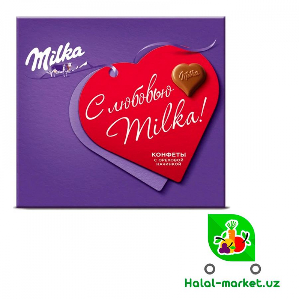 Шоколад MILKA Ореховой начинкой 110гр (кор)