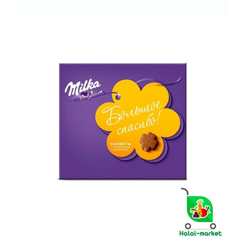 Шоколад MILKA Молочной начинкой 110гр (кор)