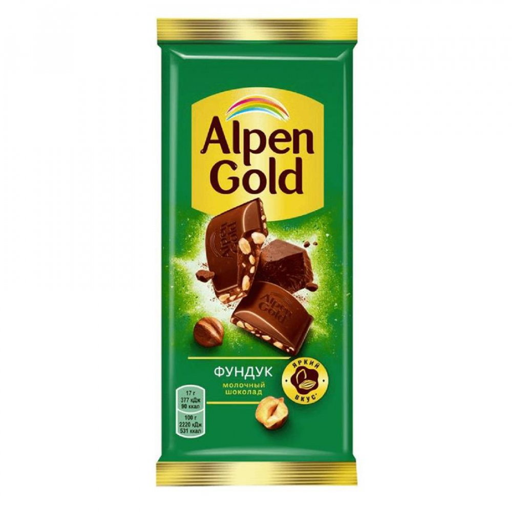Шоколад ALPEN GOLD Фундук 85гр
