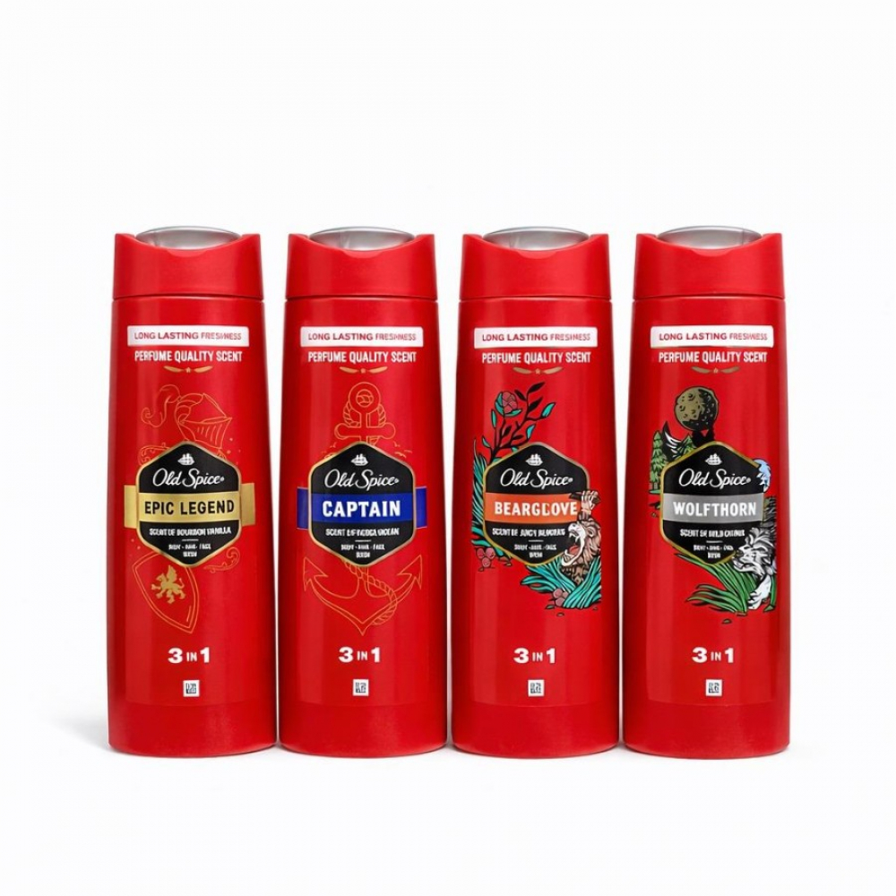 Шампунь 3в1 OLD SPICE в ассортименте 400ml