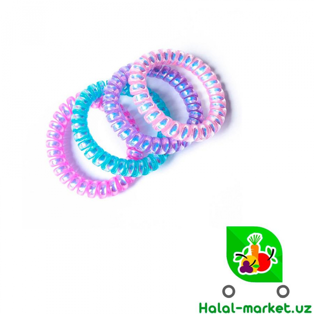 Резинки для волос силиконовые боль (уп)