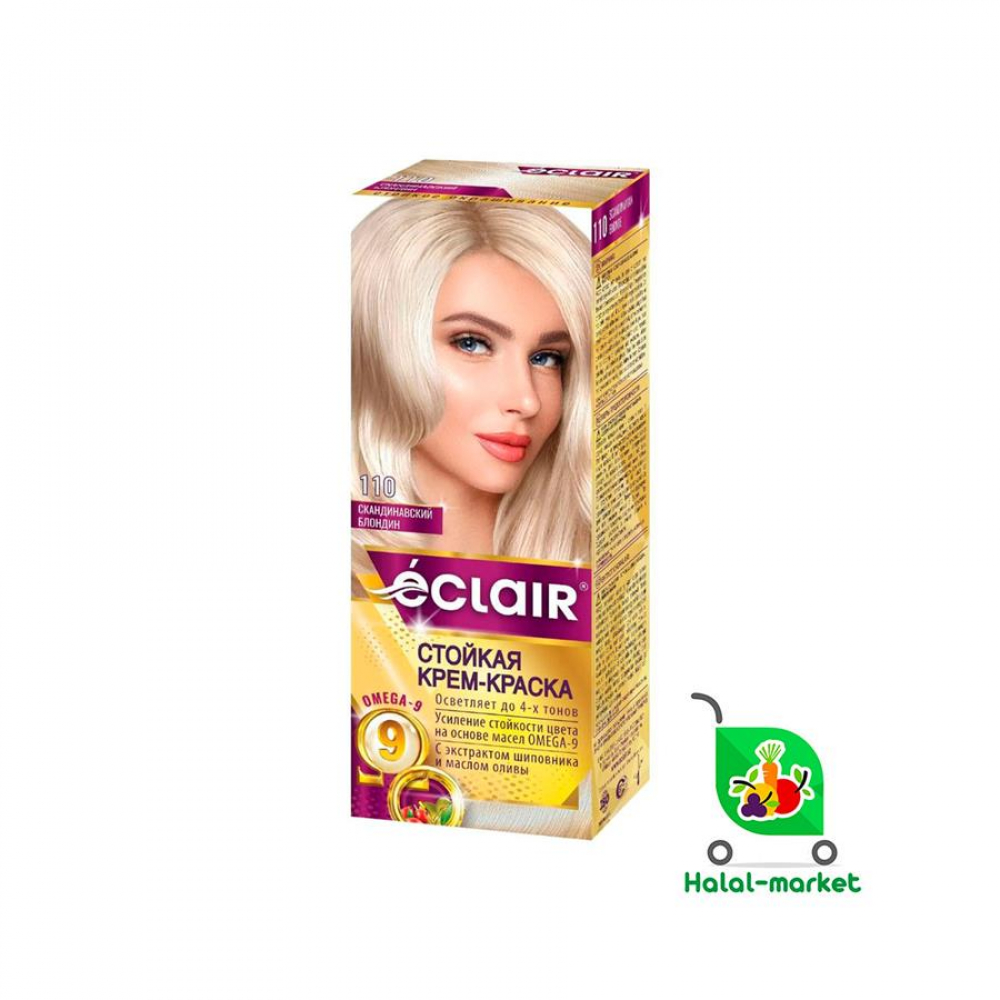 Краска для волос ECLAIR №110 Скандинавский Блондин 50мл