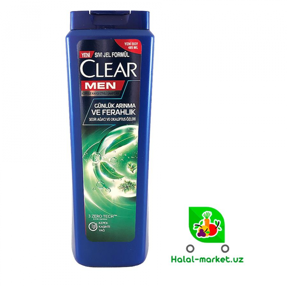 Шампунь CLEAR MEN Эвкалипт 485мл