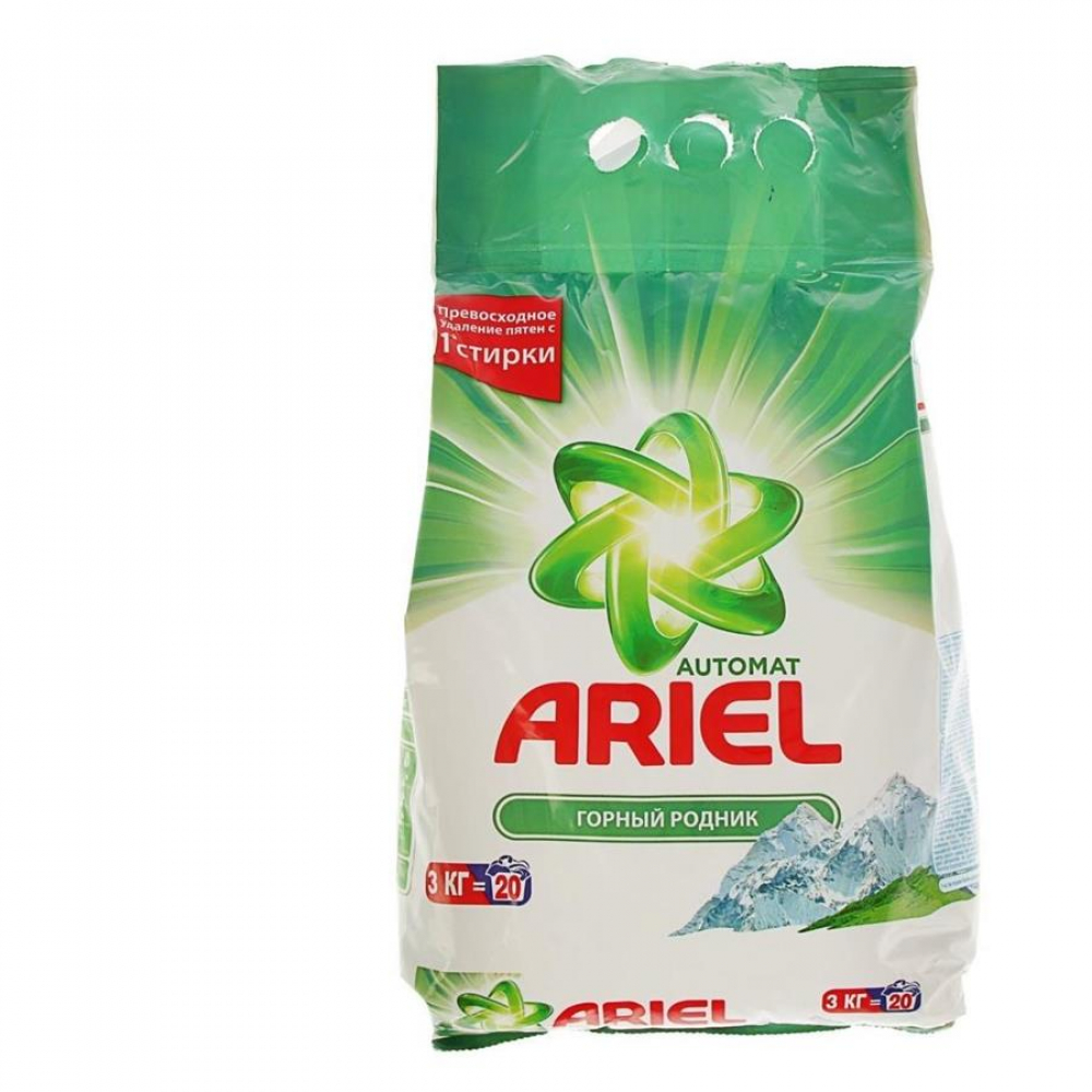 Порошок ARIEL автомат Горный Родник 3кг