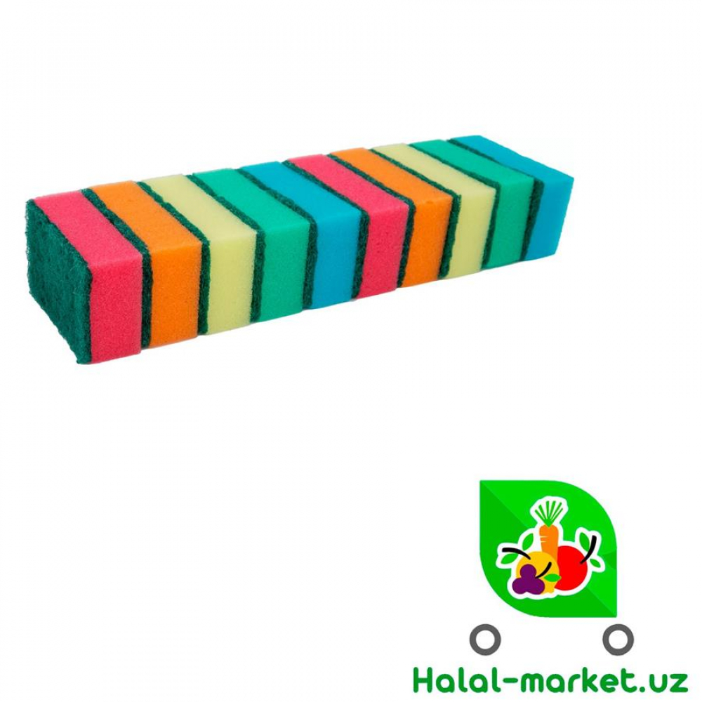 Губки кухонные Больше пены 10шт
