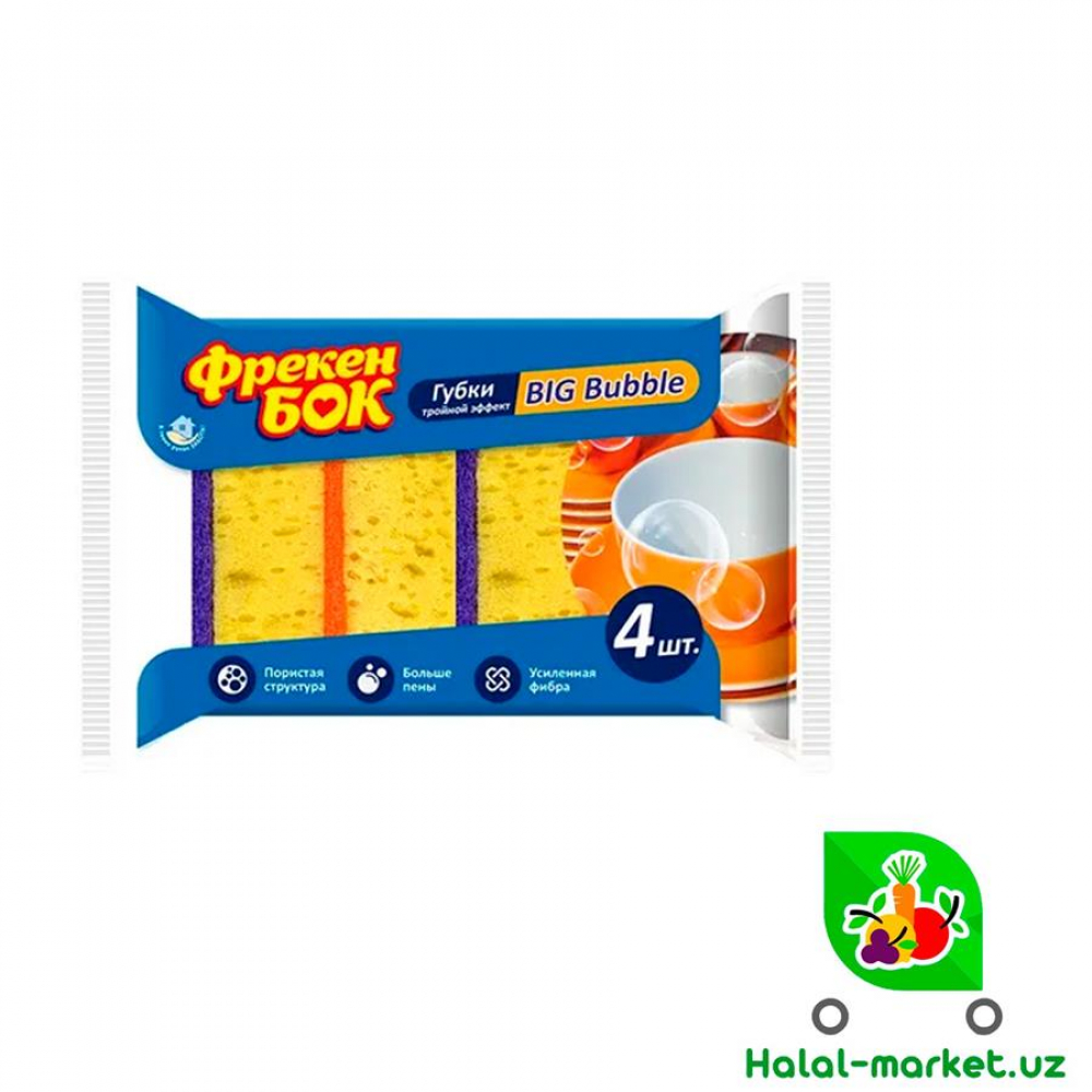 Губка для посуды ФРЕКЕН БОК 4шт