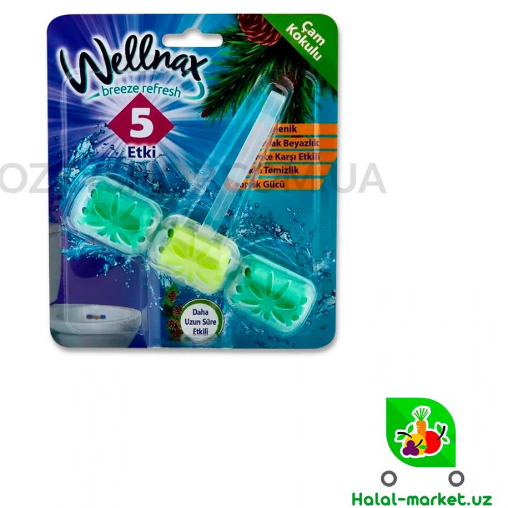 Блоки для туалета WELLNAX Сосна 3*57гр