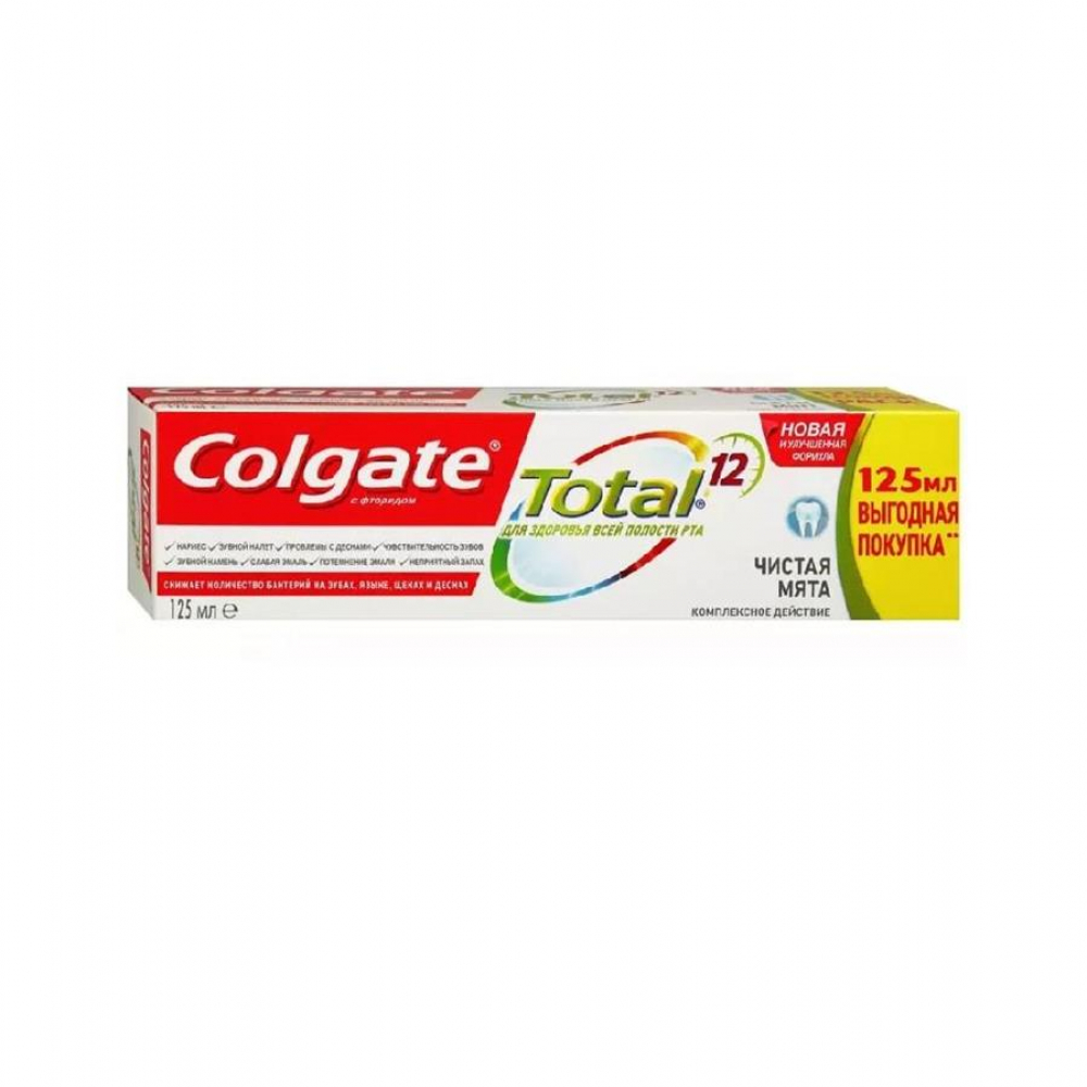 Зуб/Паста COLGATE TOTAL Чистая Мята 125мл