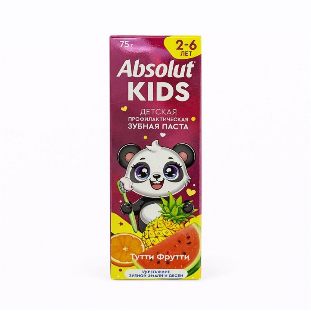Зуб.паста детская ABSOLUT 75гр